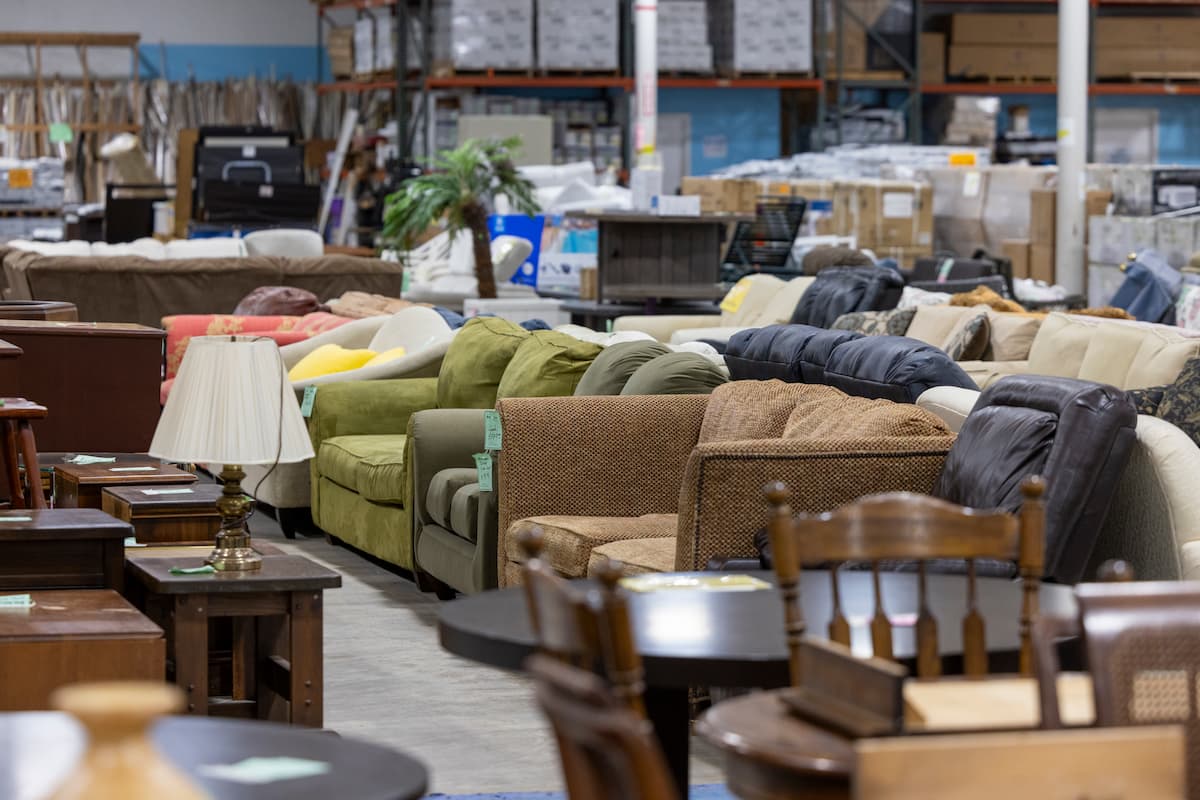 Couches for donation.